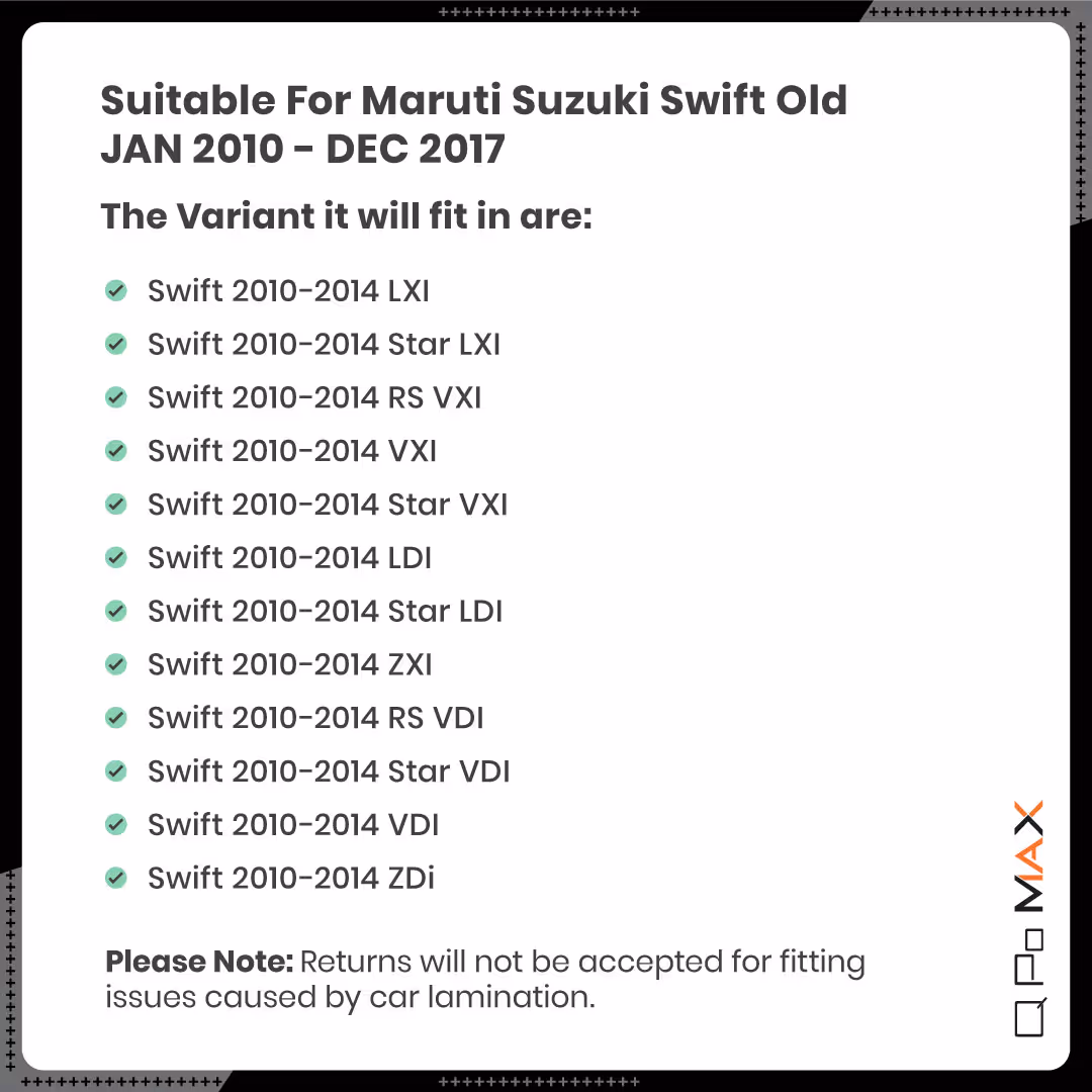 Swift Old Car Floor Mats thumbnail 6
