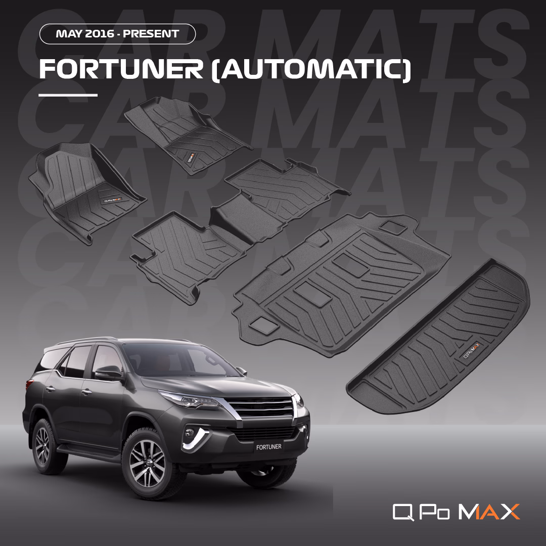 Fortuner Automatic Car Floor Mats with Trunk Mat thumbnail 3