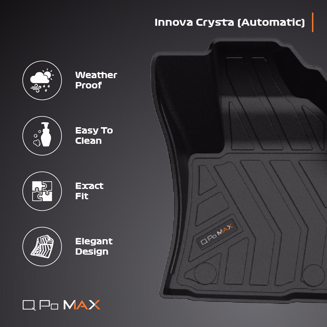Innova Crysta Automatic Car Floor Mats with Trunk Mat thumbnail 4