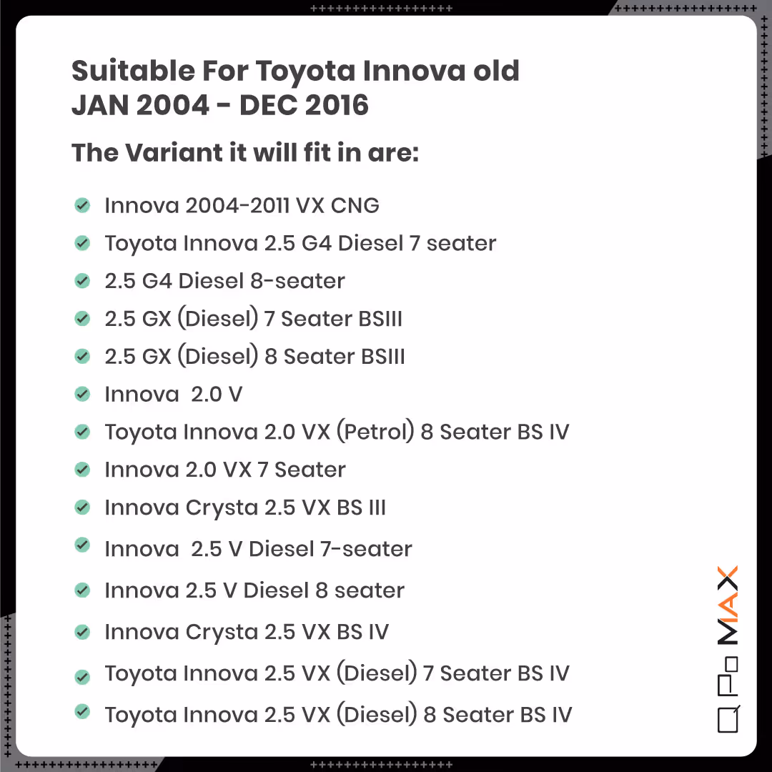 Innova Old Car Floor Mats with Trunk Mat thumbnail 8
