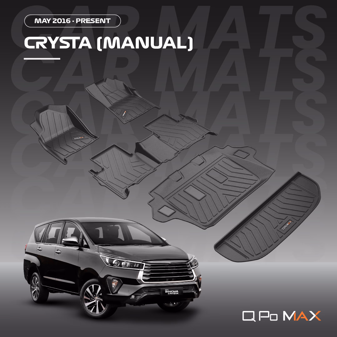Innova Crysta Manual Car Floor Mats with Trunk Mat thumbnail 3