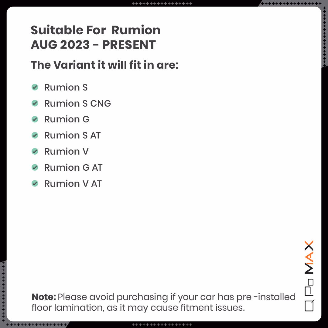 Rumion Car Floor Mats without Trunk Mat thumbnail 5