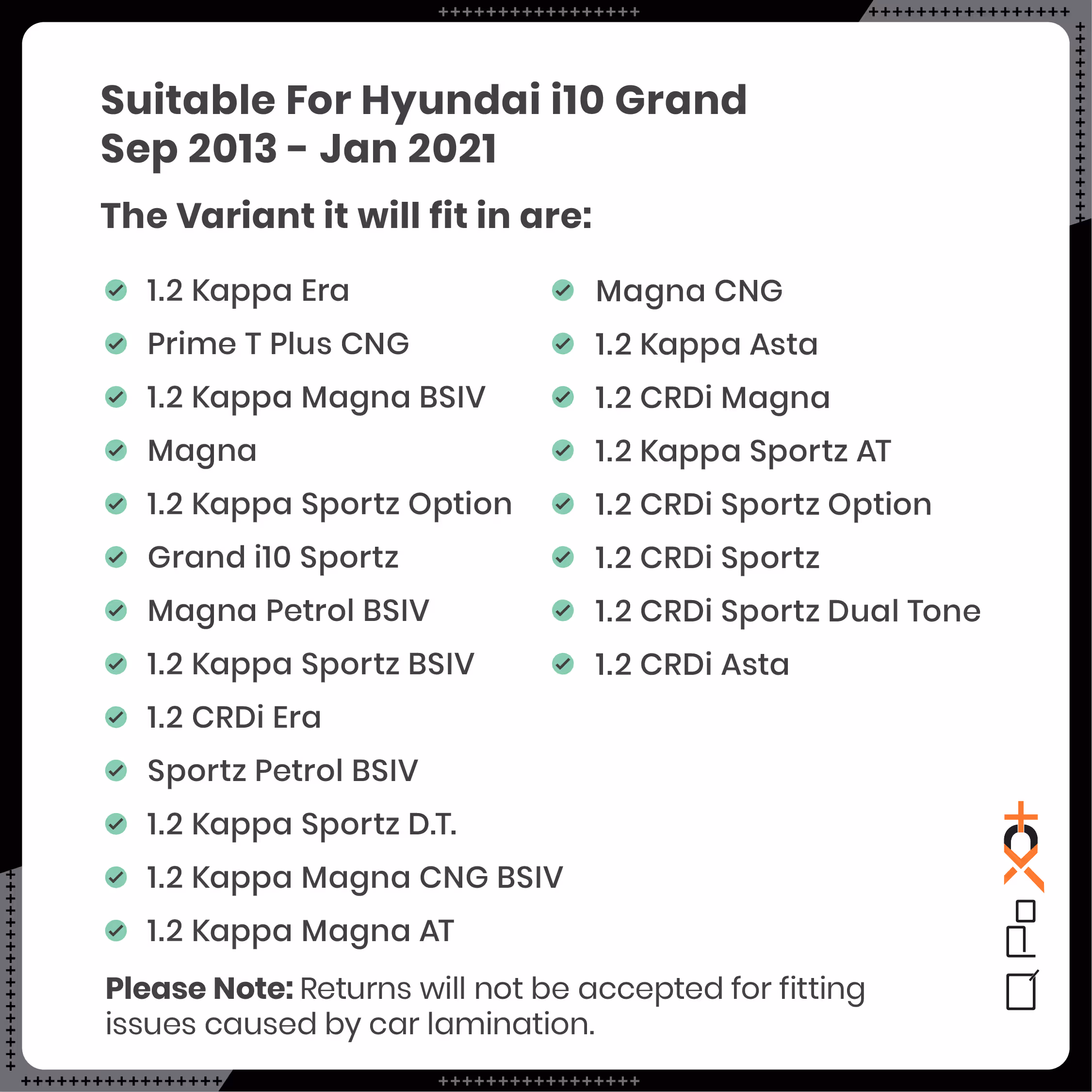 i10 Grand Car Floor Mats thumbnail 4