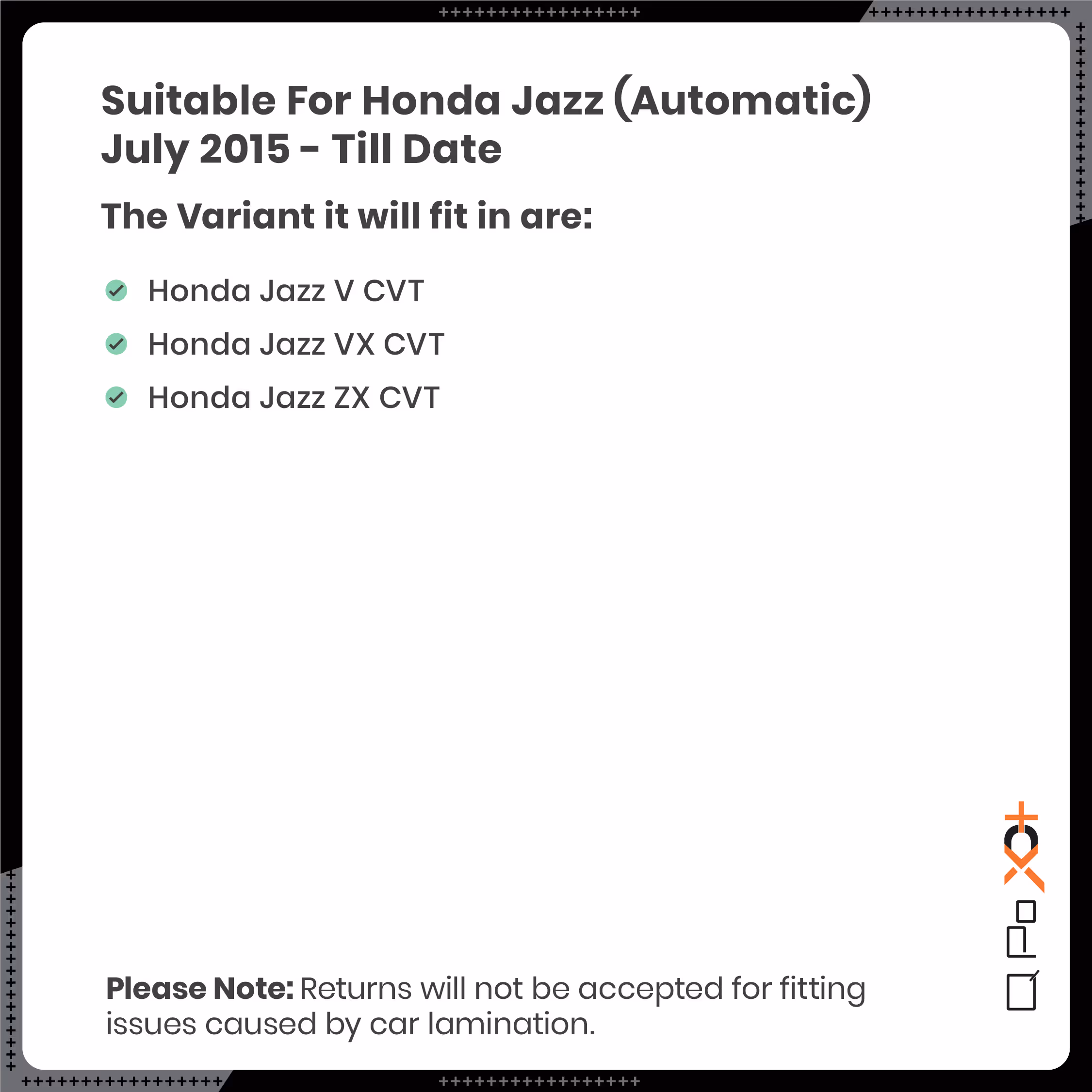 Jazz Automatic Car Floor Mats thumbnail 4