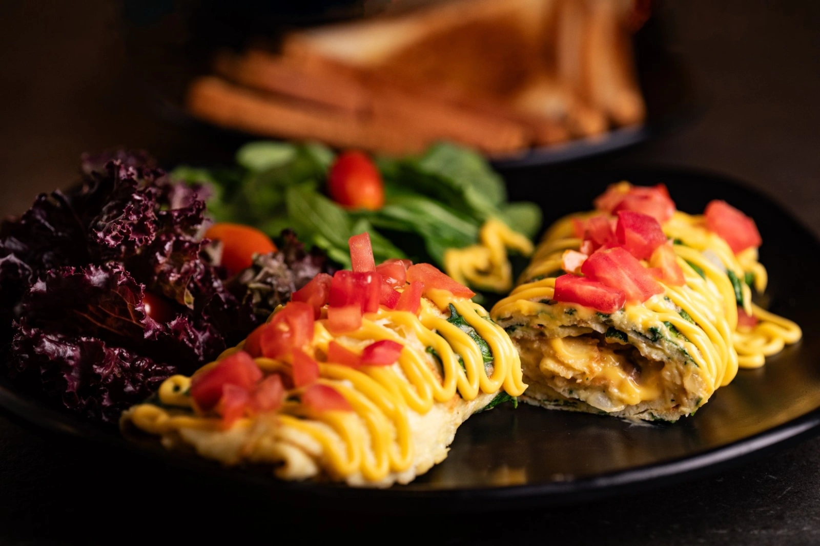 Spinach & Mushroom Omelette