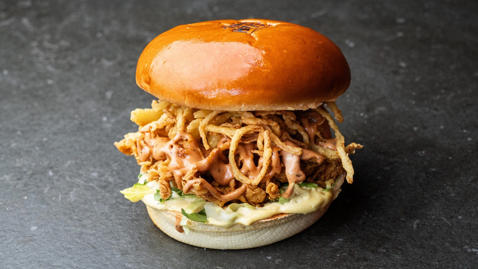 Crispy BBQ Ranch Chicken Burger