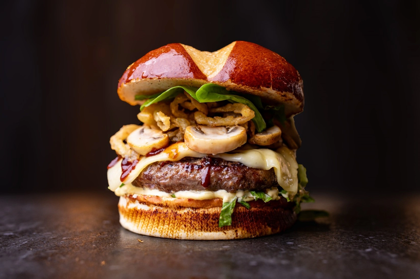 Mushroom Crispy Burger
