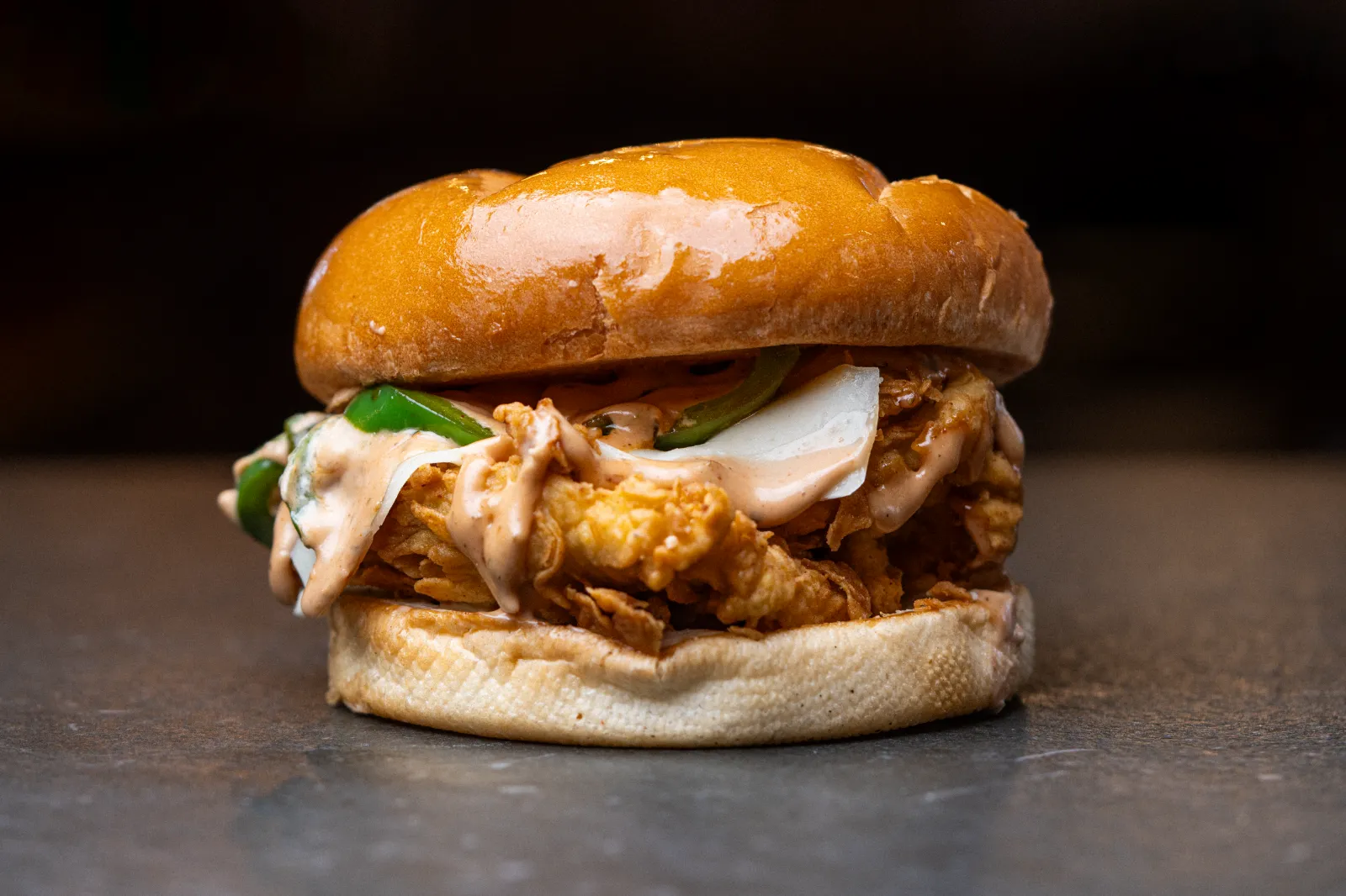 Crispy Fajita Chicken Burger