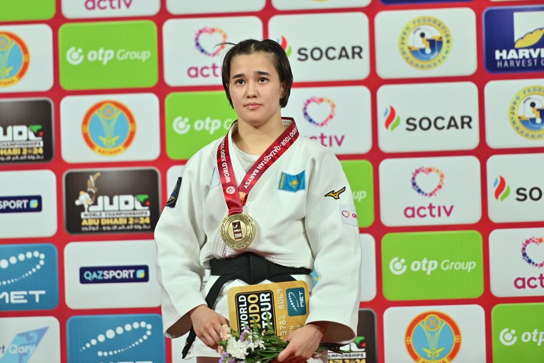 Дзюдодан Астанада өтіп жатқан Grand Slam жарысында Ғалия Тыныбаева алтын иеленді