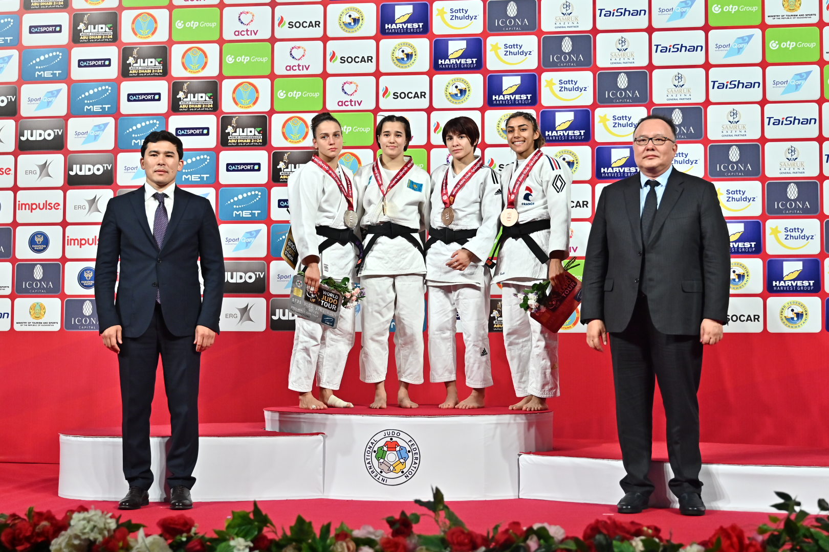 Дзюдодан Qazaqstan Barysy Grand Slam жарысында Қазақстан құрамасы үздік үштікте келеді