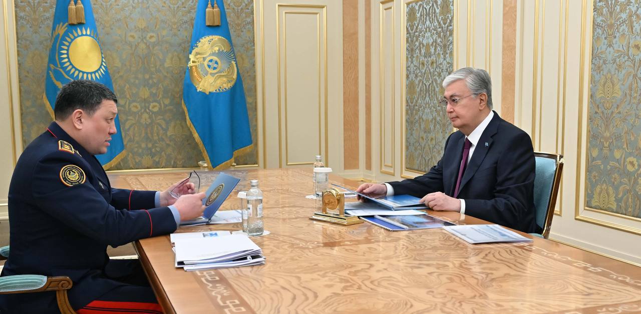 Ішкі істер министрі Мемлекет басшысына есеп берді