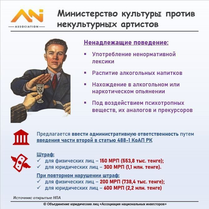 Министерство культуры выступает против неэтичного поведения артистов на мероприятиях