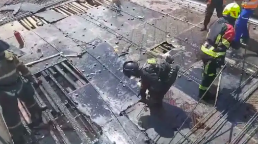 В Астане загорелся LRT