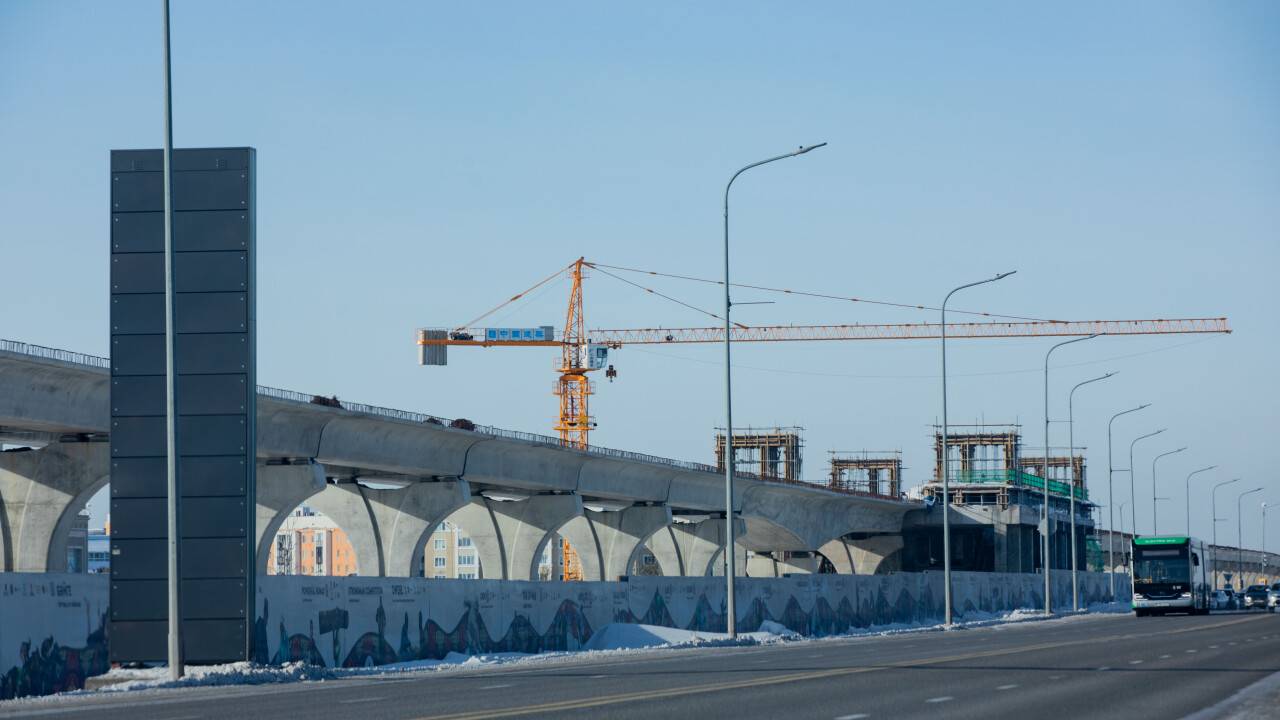 Астанада LRT рельстерінің төрттен бірі салынды