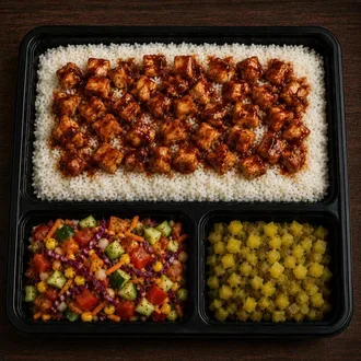 Barbekü Soslu Tavuklu Pilav (150 g tavuk / 280 g pilav)