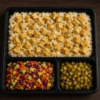 Köri Soslu Tavuklu Pilav (200 g tavuk / 280 g pilav)