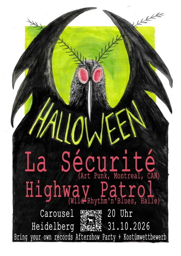 Grusel Carousel Geisterbahn mit La Sécurité (Art Punk) und Highway Patrol (Wild Rhythm'n'Blues)