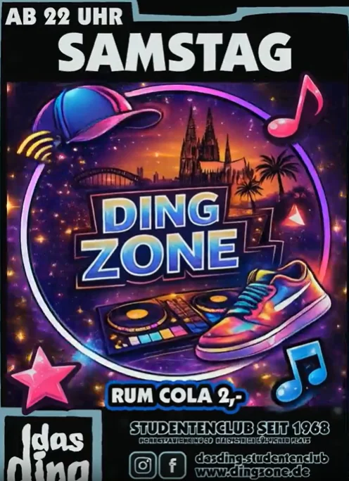 DINGZONE - Samstag im Studentenclub Das Ding