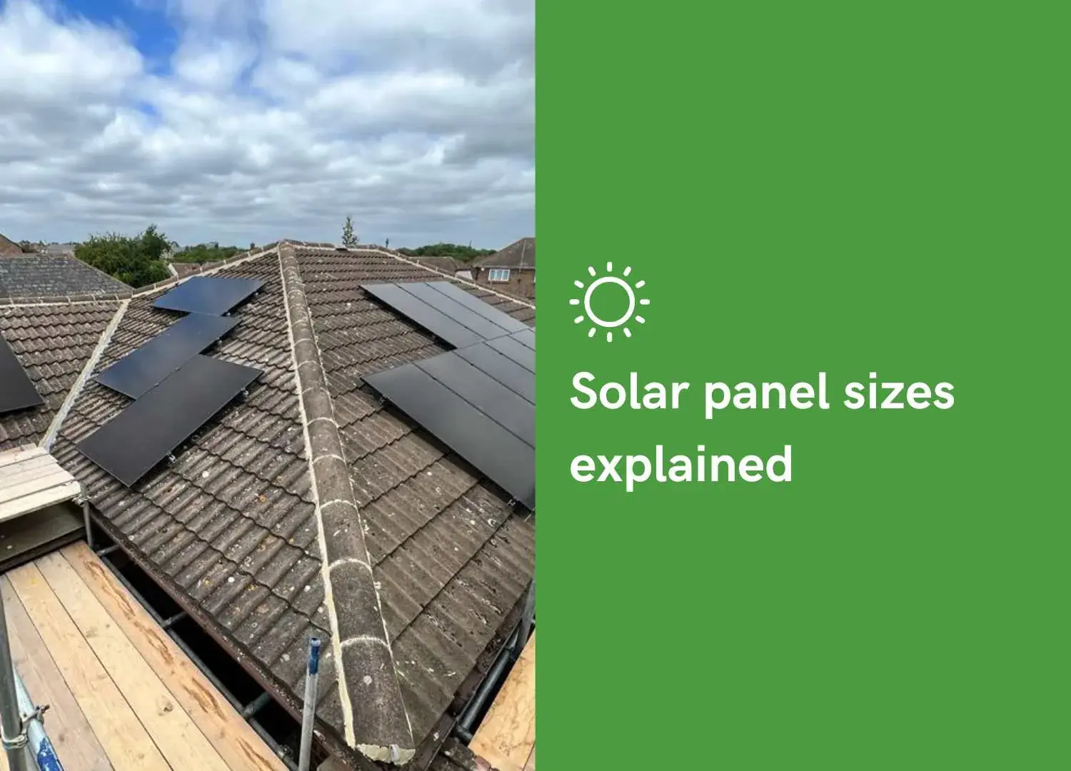 Solar panel sizes explained