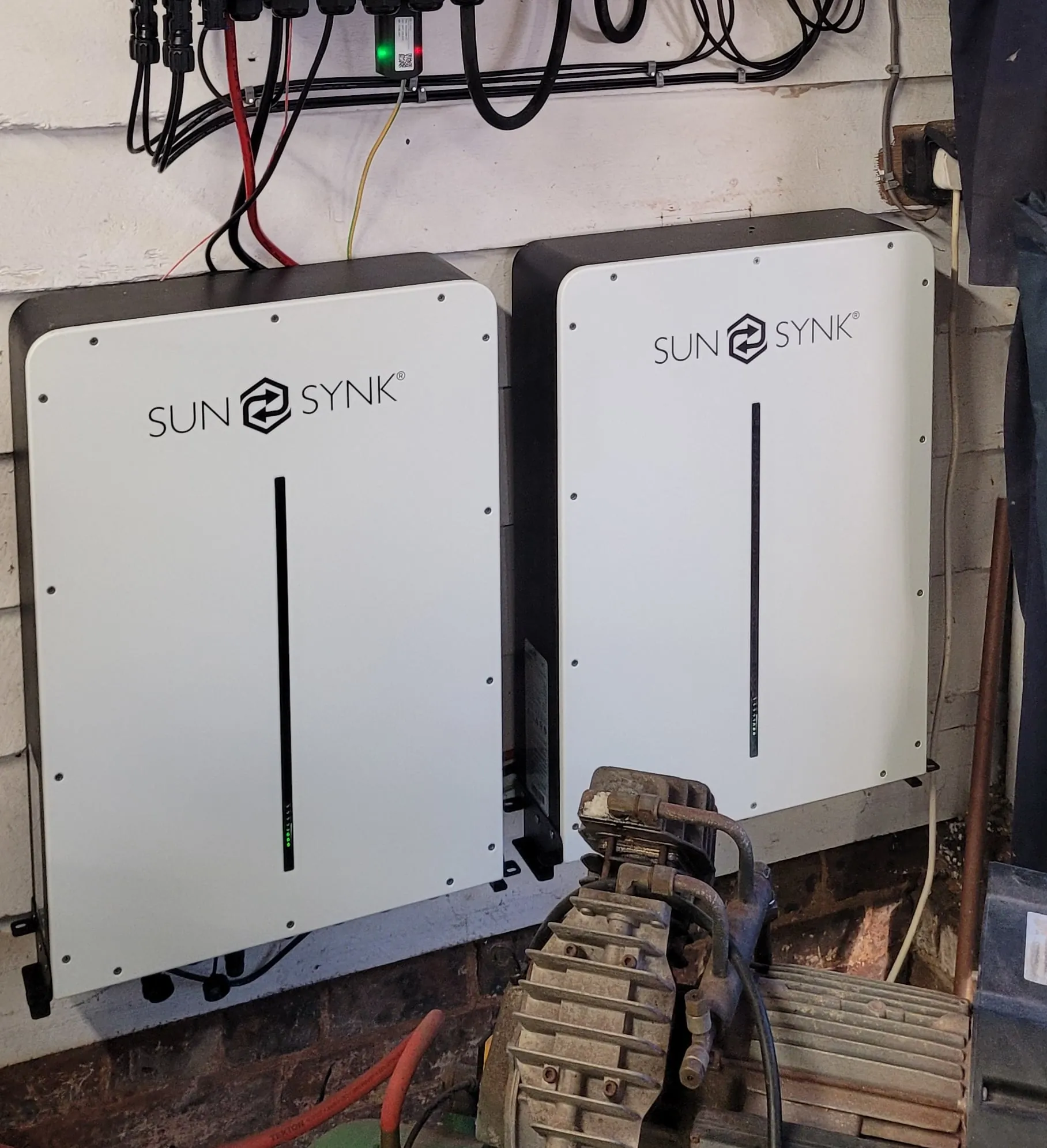 SunSynk battery storage system installation