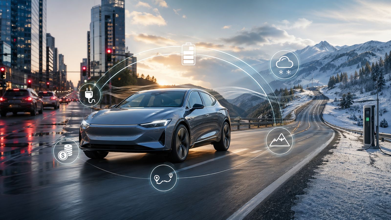 Consumo real de un coche eléctrico por ciudad, uso mixto, autopista e invierno