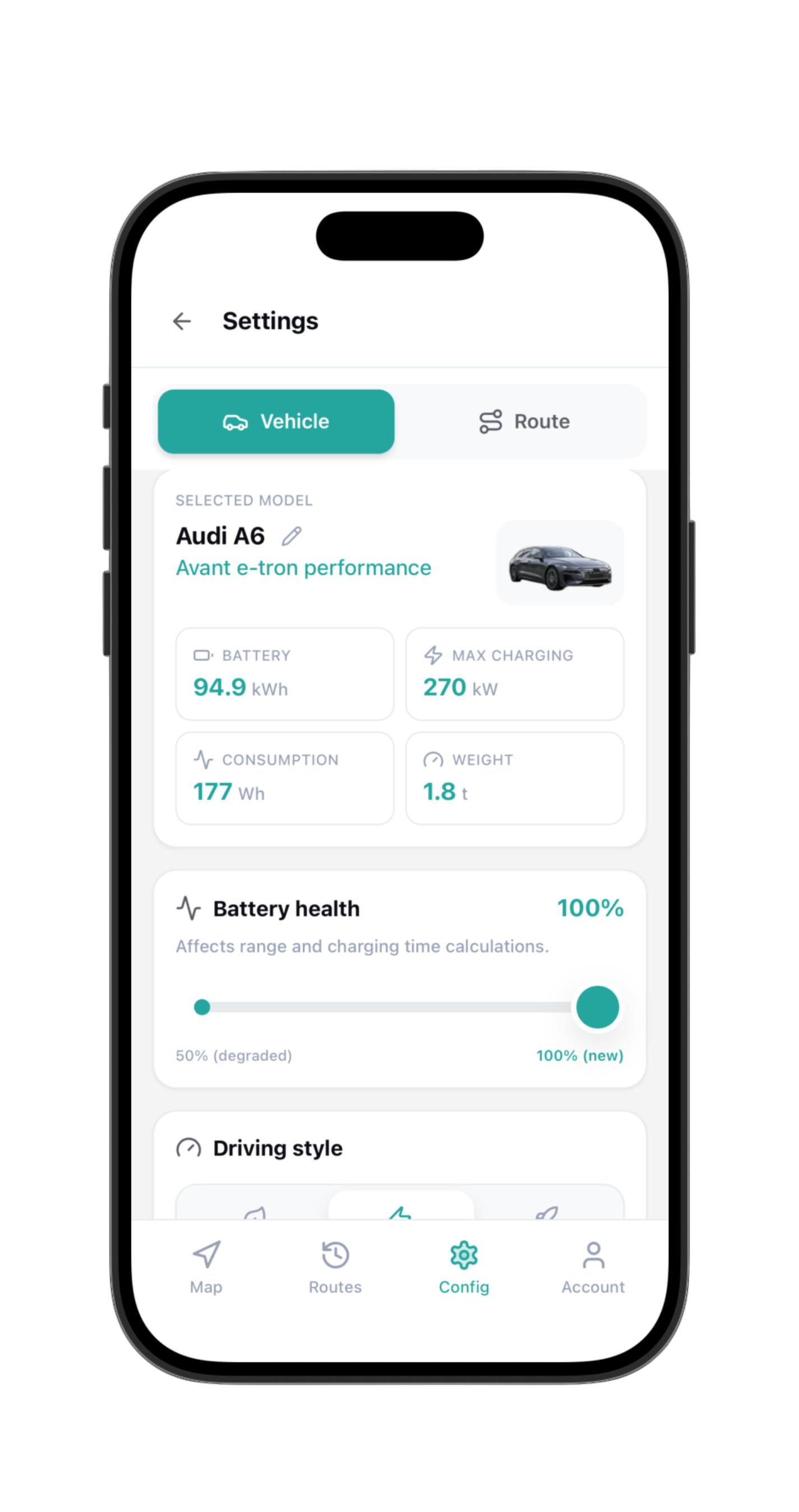 Configuración del planificador de ruta de QuantumDrive.