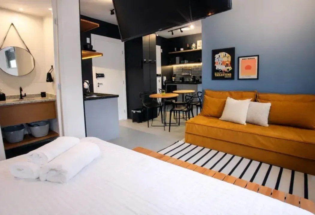 Apartamento para alugar em Pinheiros · 1 dormitório, 28 m² · Benx Faria Lima