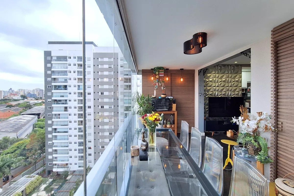 Apartamento mobiliado com 88m², 3 dormitórios e closet na Vila Anastácio