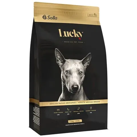 Lucky adultos raza mediana x 2 kg