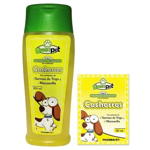 Shampoo green pet cachorro x 200 ml