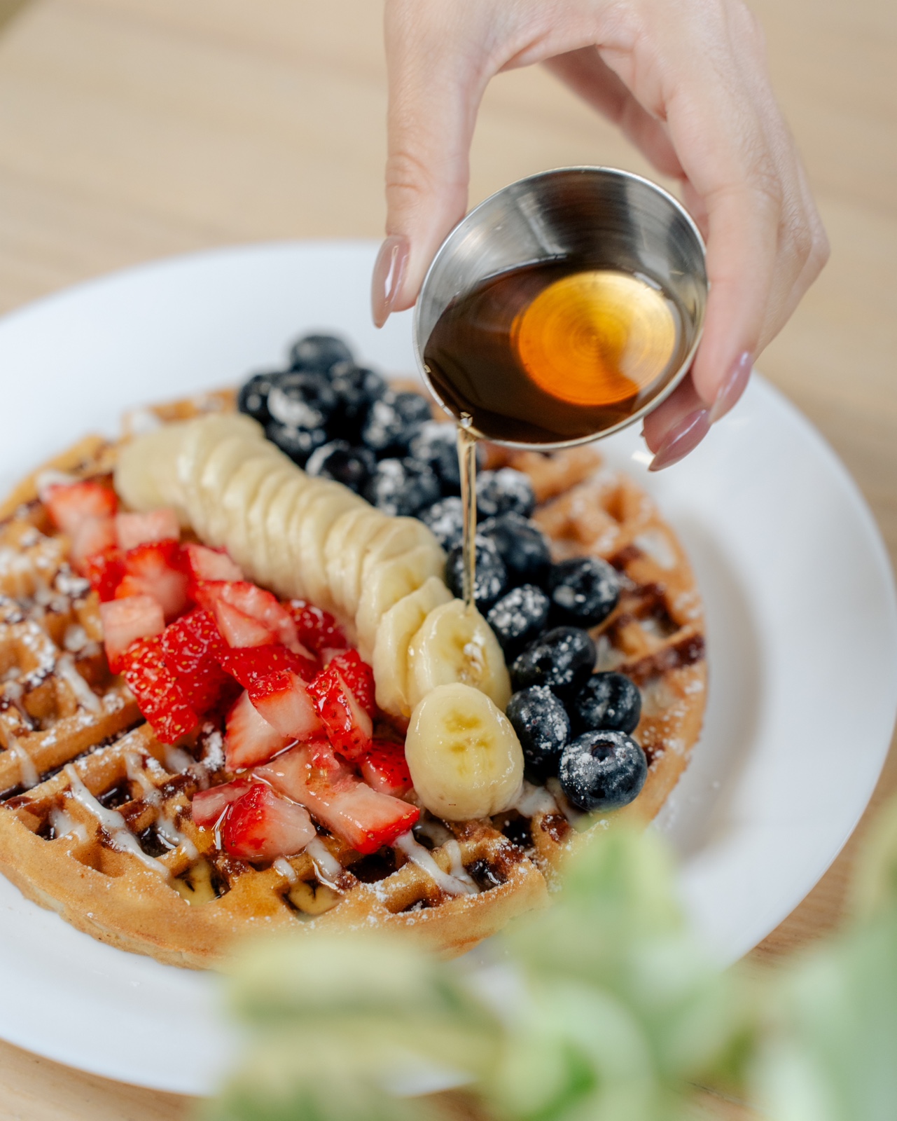 Waffle con Frutas