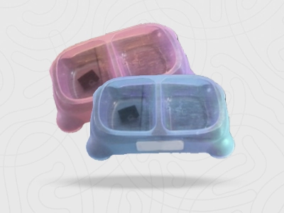 Comedero Plástico Doble