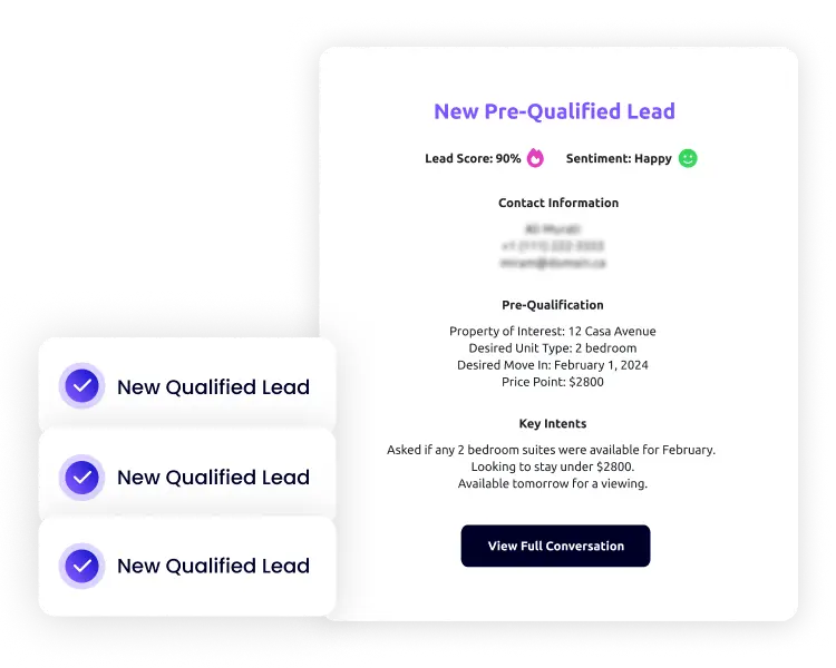 AI-powered lead scoring and intent detection