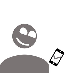 A person placing an order on the DLVR-e app