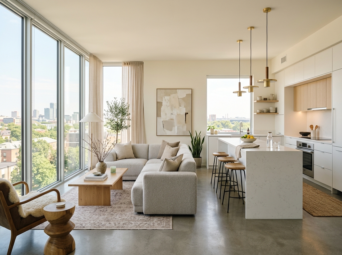 A bright, well-managed rental interior looked after by Northern