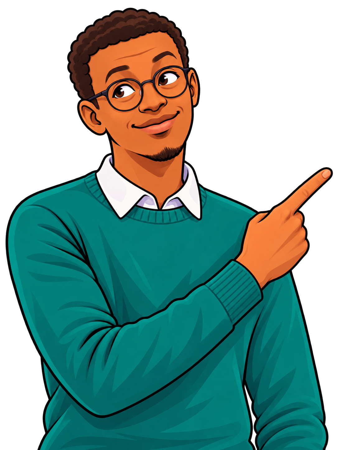 Wurkn team member pointing toward the signup form