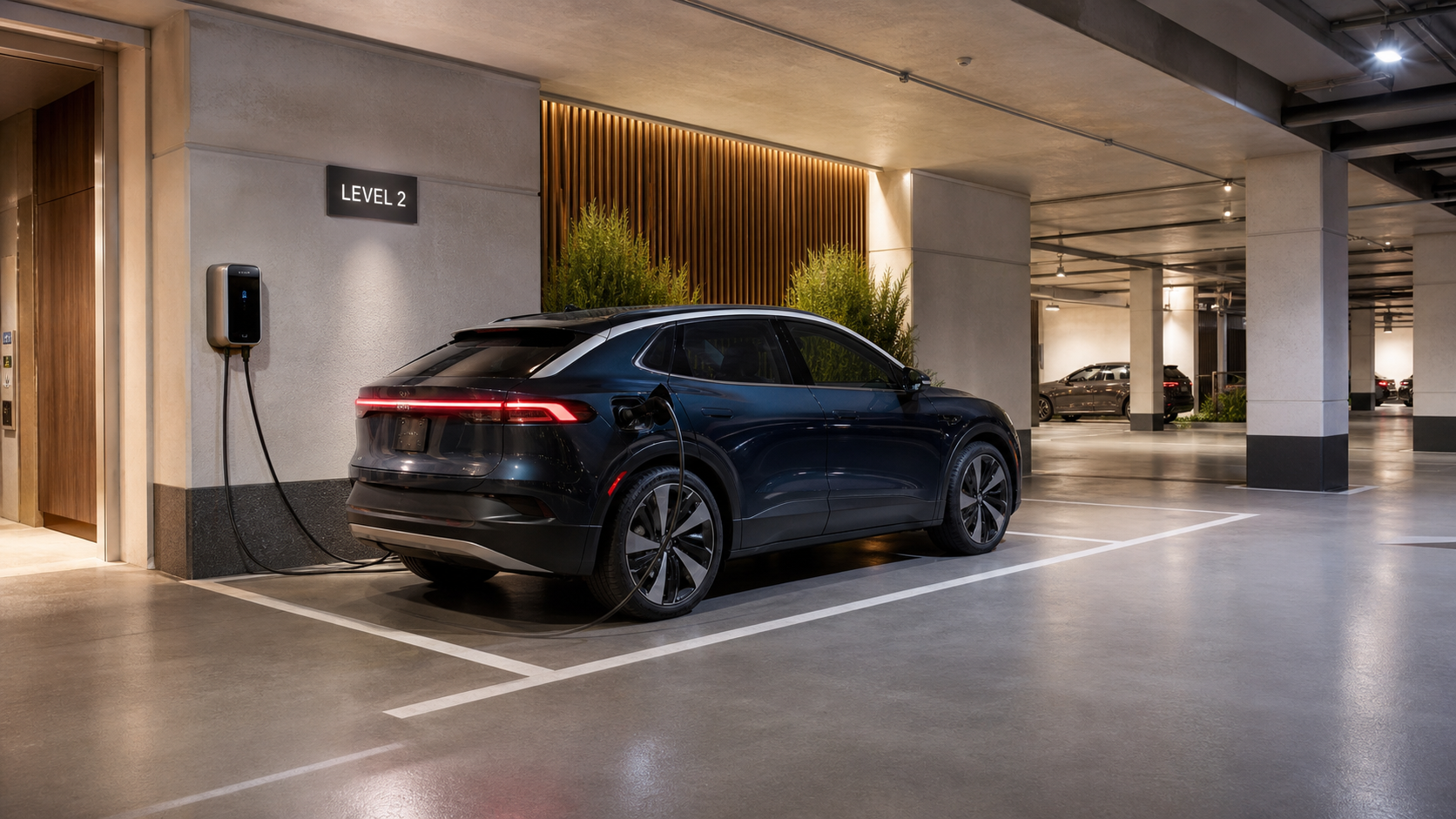 EV Charging stations in underground garage