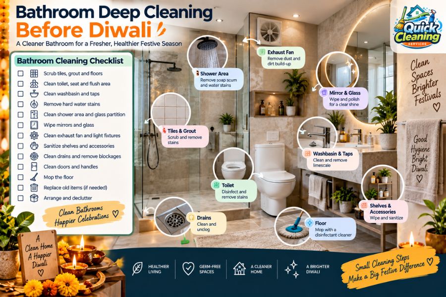 Bathroom Deep Cleaning before Diwali