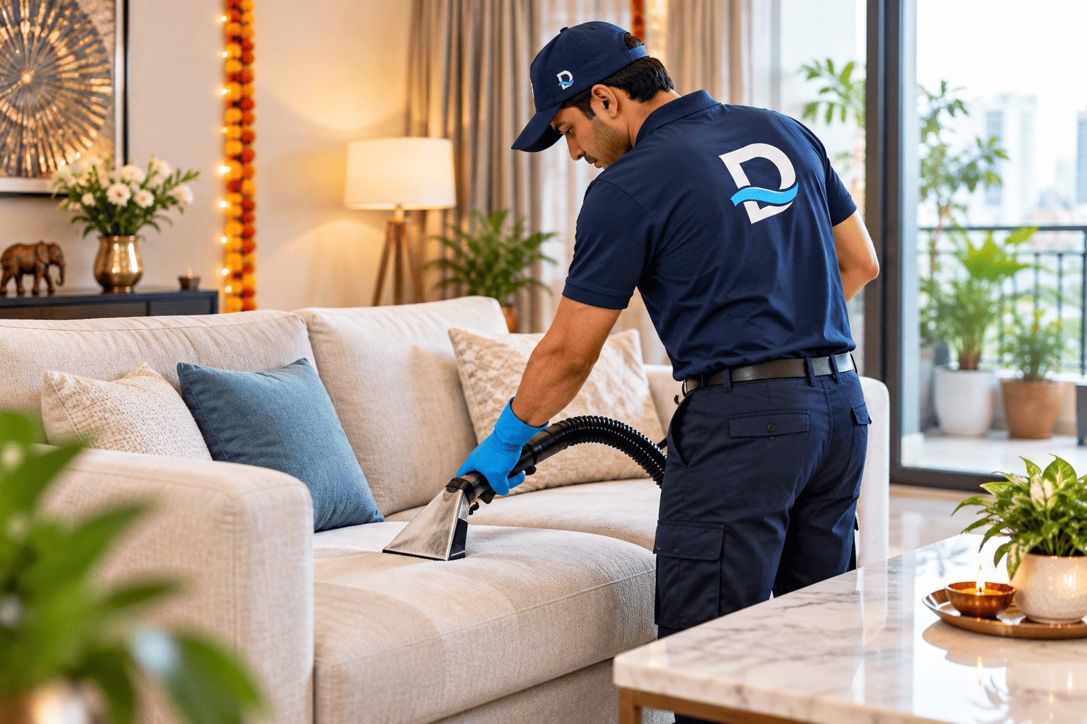 sofa cleaning in Diwali