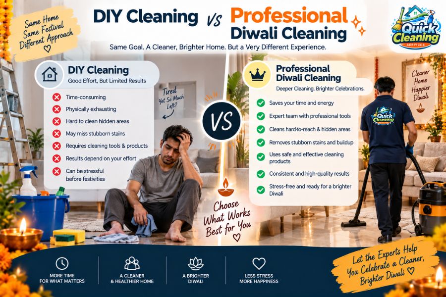 DIY Cleaning or Professional Diwali Home Cleaning Services