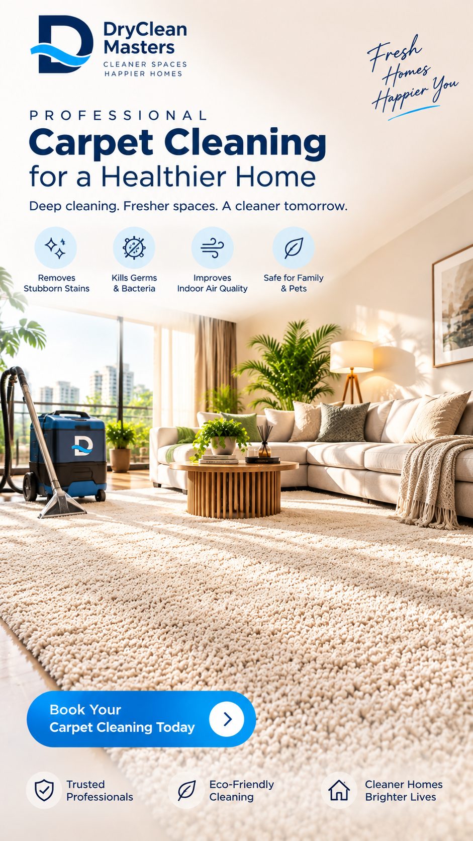 Carpet Cleaning Tips for a Fresher Home | DryClean Masters