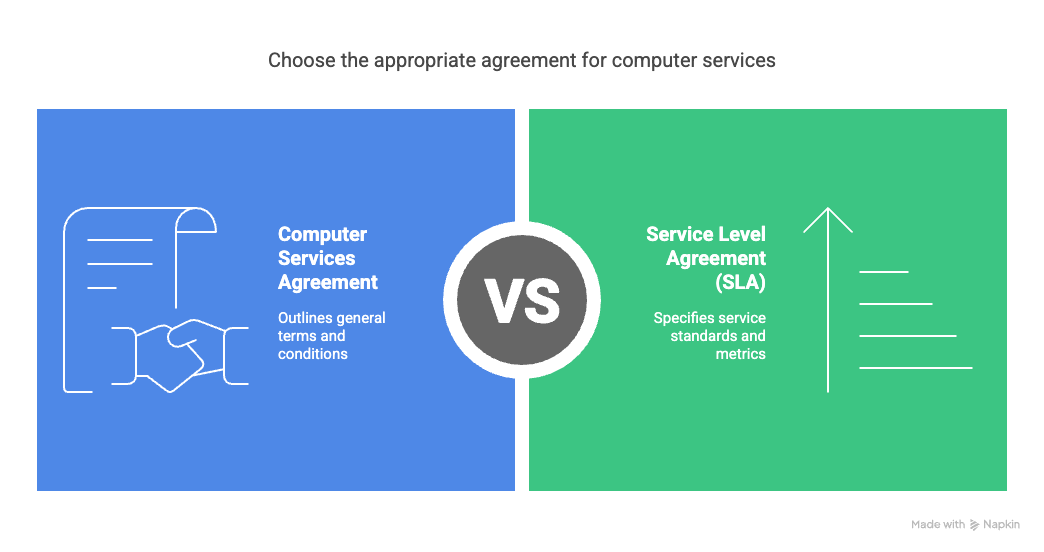 Computer Service Agreement Vs. Service Level Agreement (sla)