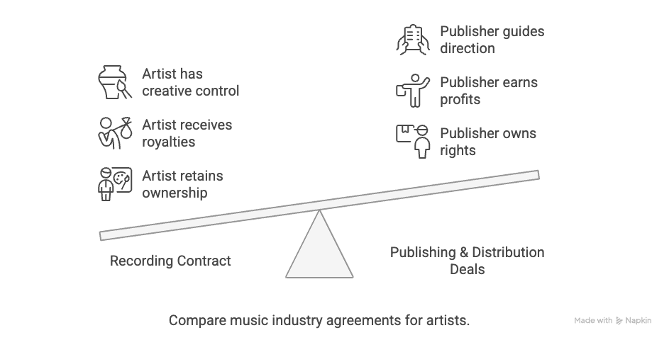 Recording Contract Vs. Publishing & Distribution Deals