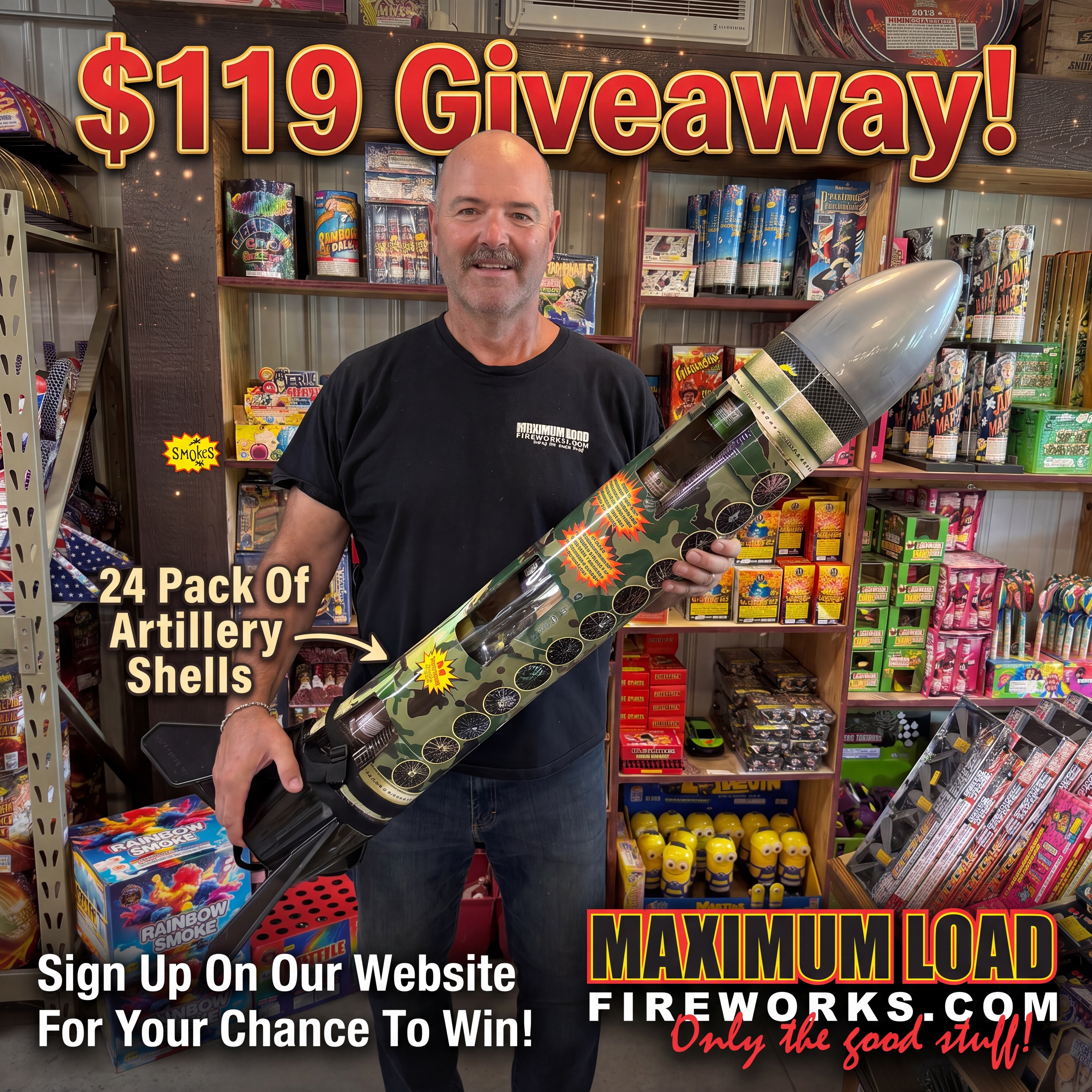 $119 "24 Pack of Artillery Shells"