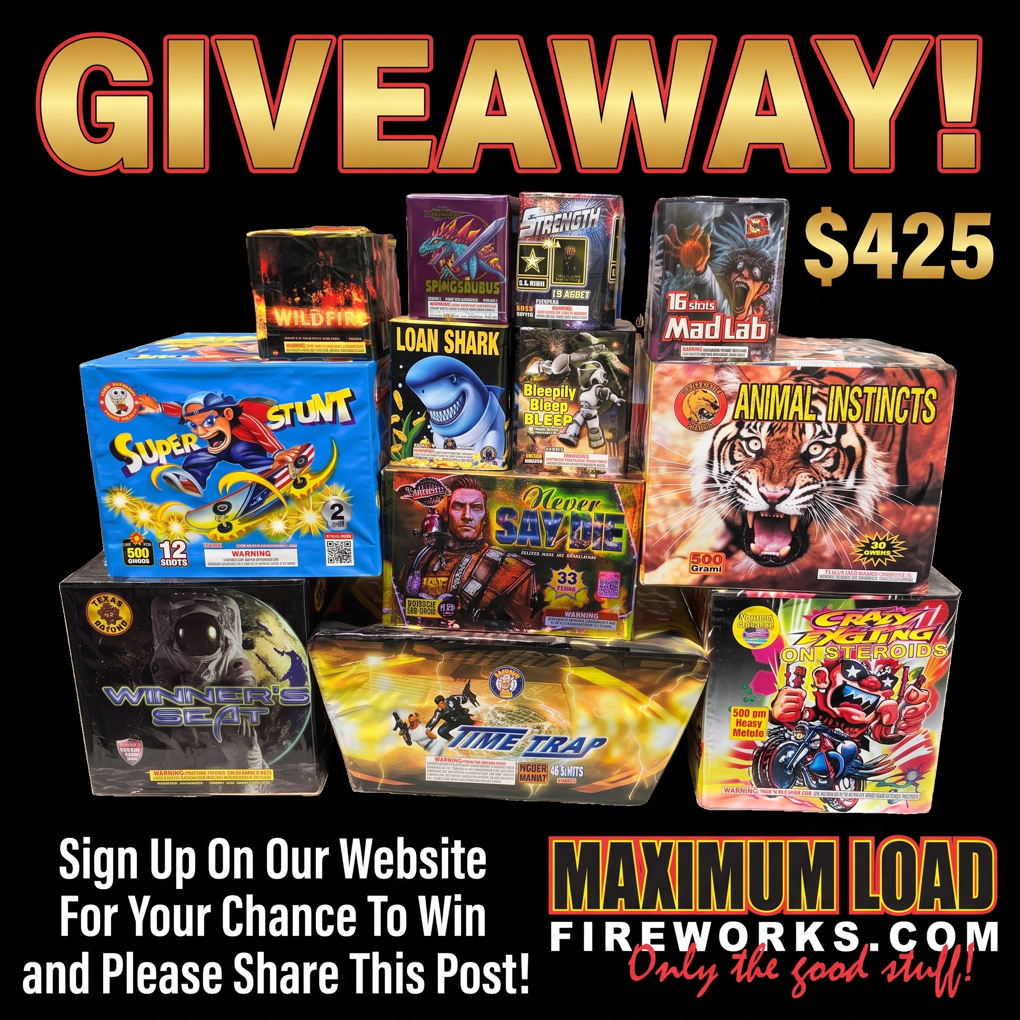 $425 Giveaway!!!