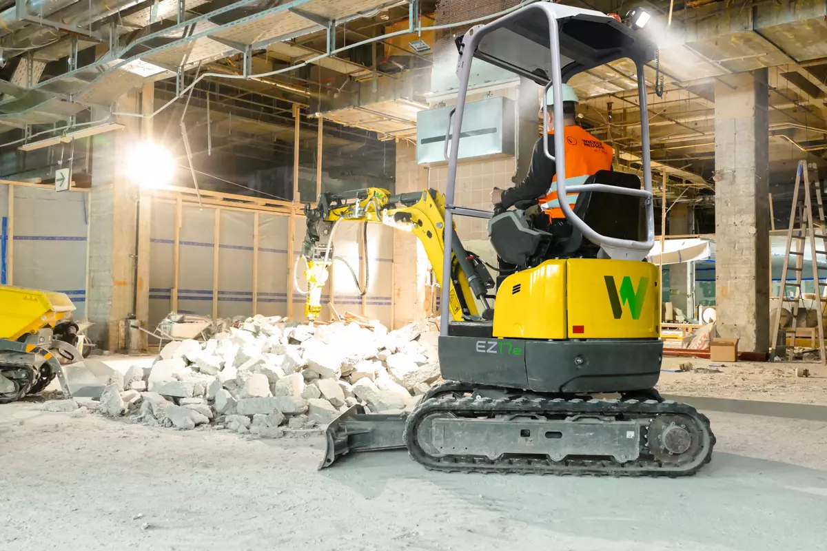 EZ17e Zero Tail Tracked Excavator - Wacker Neuson