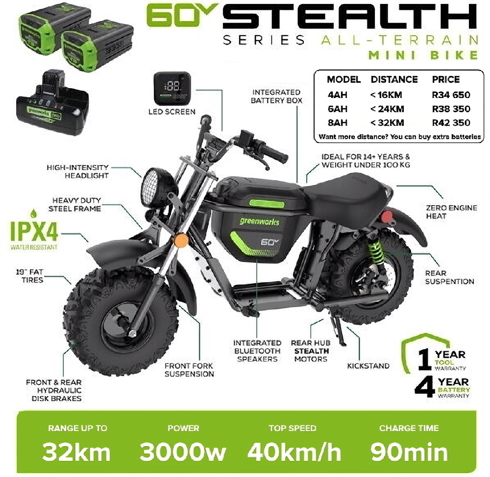 Greenworks 60 Volt Offroad Bike