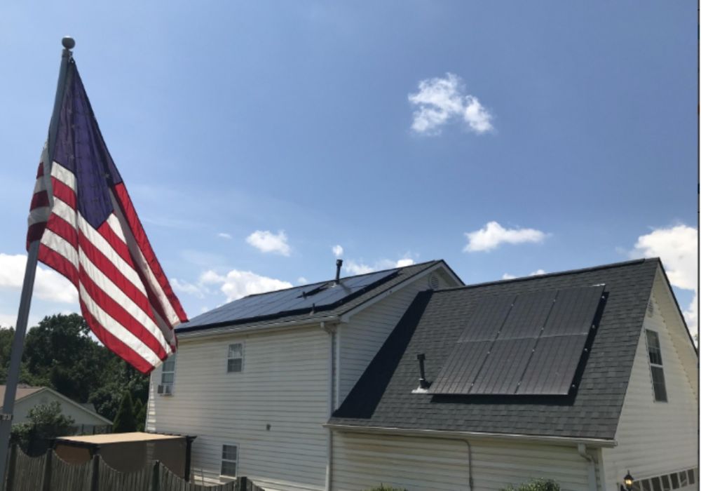 Pinnacle solar for the red white and blue 