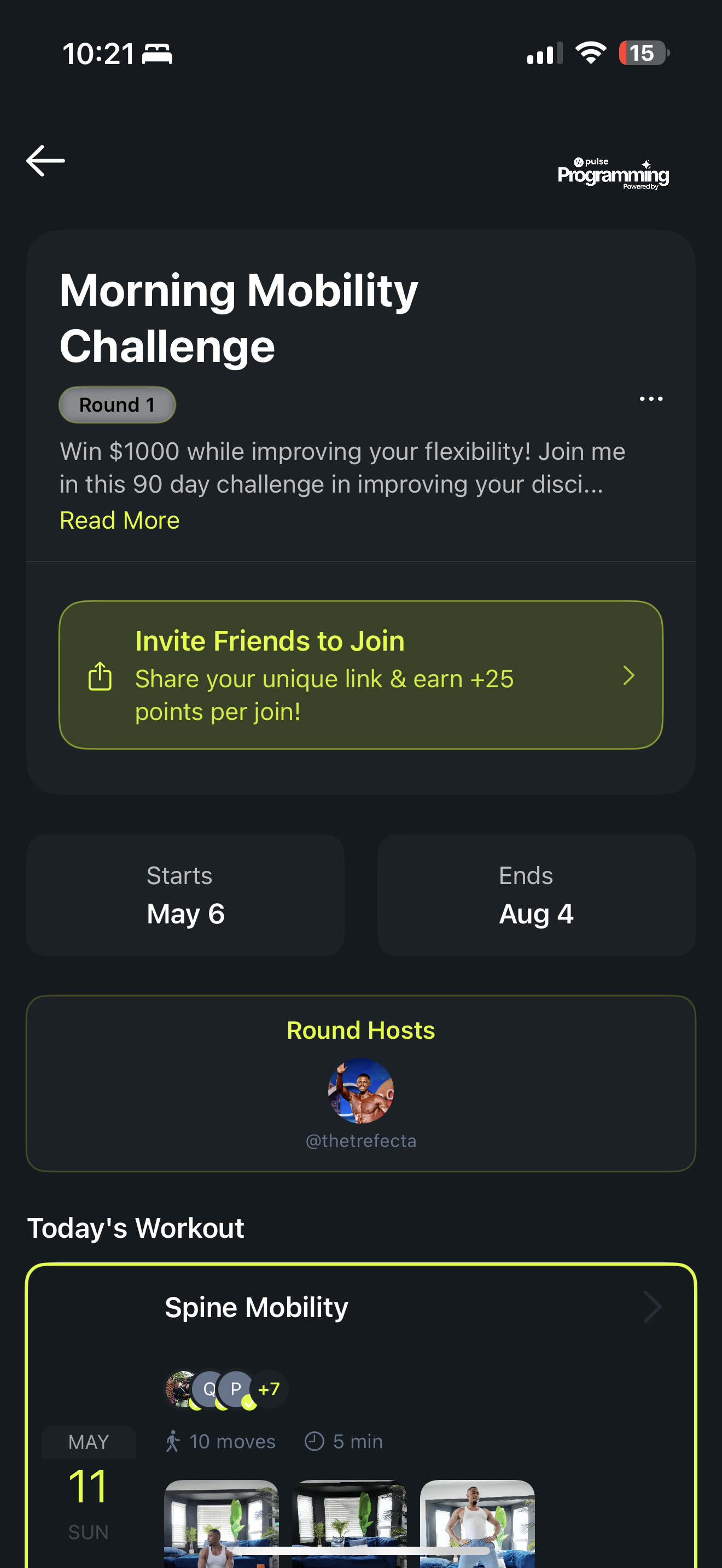 Rounds Screen