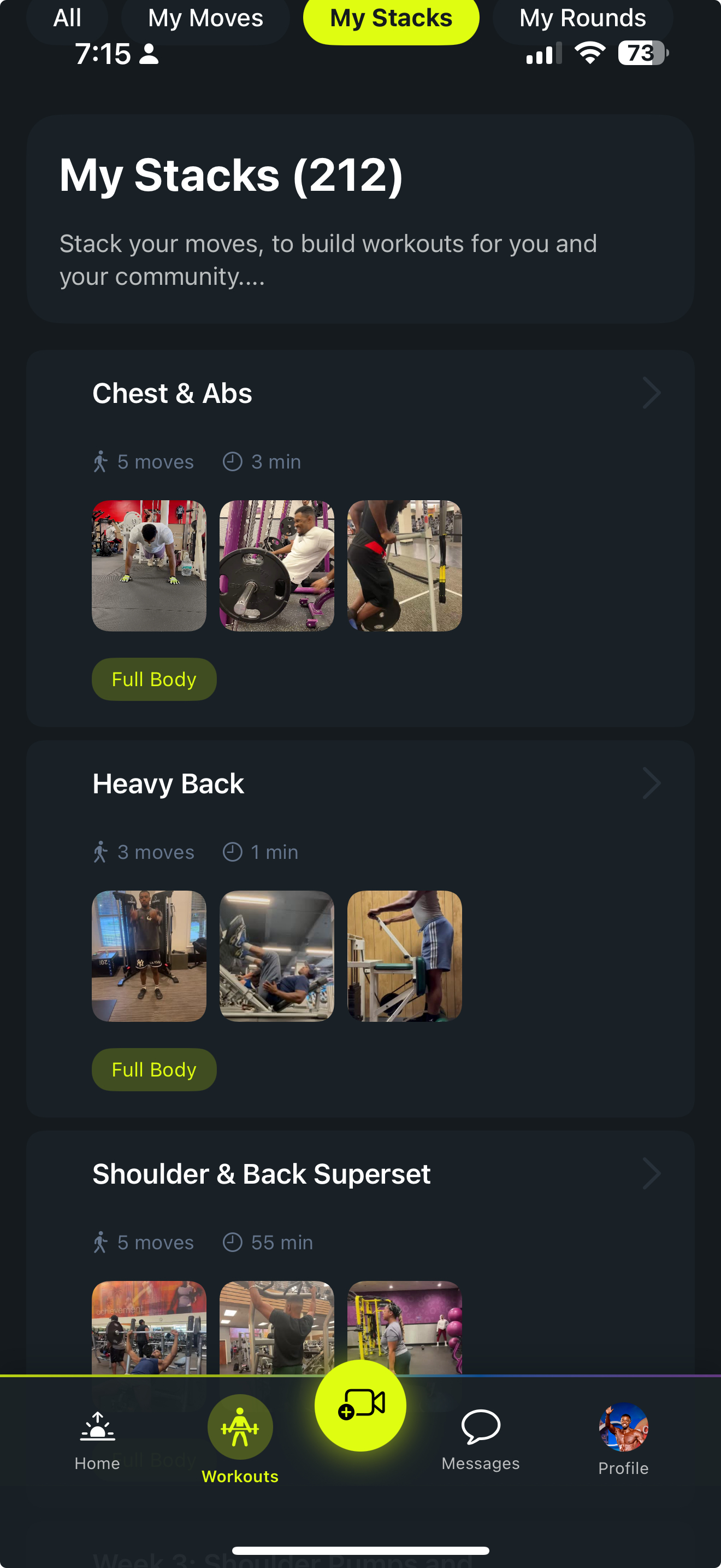 Stacks Screen